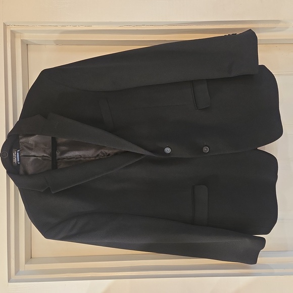 Tommy Hilfiger 100% Cashmere Single Breasted Sports Coat Blazer Black 44R - Picture 5 of 11
